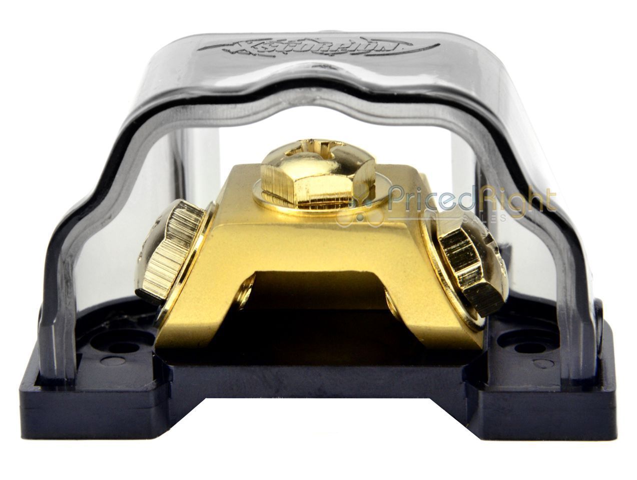 Power Ground Ring Terminal Distribution Block 8 4 2 0 Gauge In Out Gold GDBRG