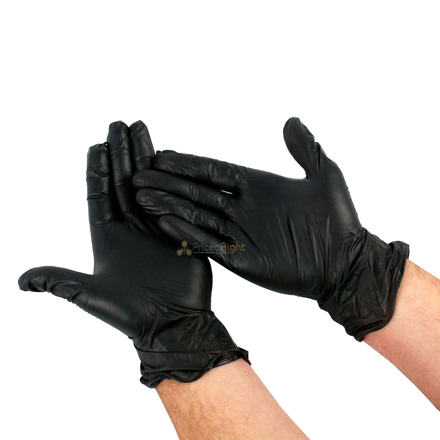 Black Nitrile Disposable Powder & Latex Free Industrial Gloves XL, Box of 100