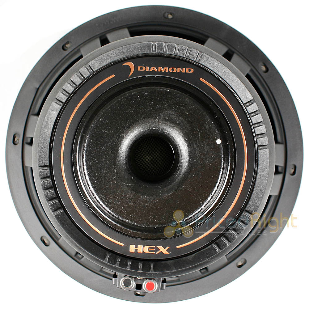 Diamond Audio 12" DVC Subwoofer 1200 Watts Max Power Dual 4 Ohm Hex Series H124