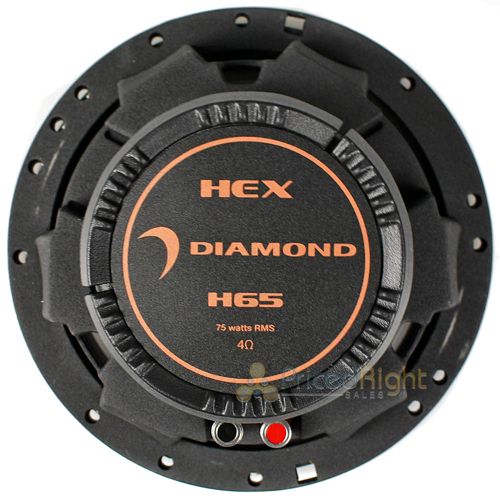 Diamond Audio 6.5" 2 Way Component Speaker System 150 Watts Max Hex Series H65S