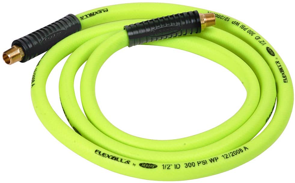 Flexzilla 1/2" x 8' FT Air Hose Whip With 3/8' MNPT Swivel HFZ1208YW3S