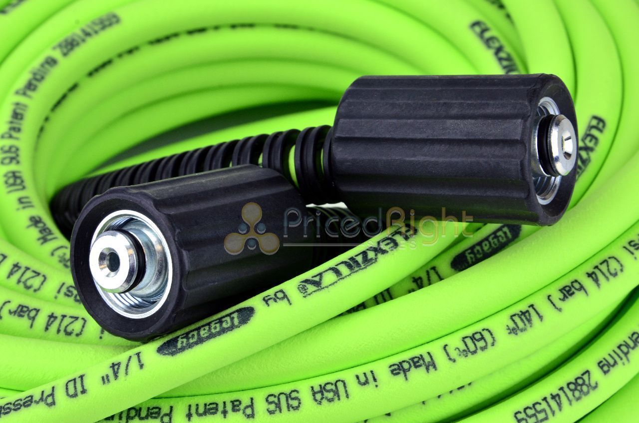 Flexzilla Pressure Washer Hose 1/4 in x 50 ft Legacy USA 3100 PSI Cold Water