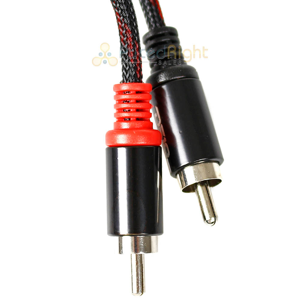 DS18 3 FT Audio Cord 3.5mm Aux to RCA Y Cable 2 Channel Audio HQMP3DUALRCA3FT