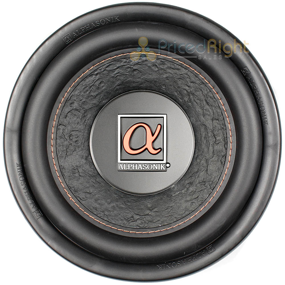 Alphasonik 10" Subwoofer 900 Watts Max 4 Ohm Hyper 200 Series HSW210 Single