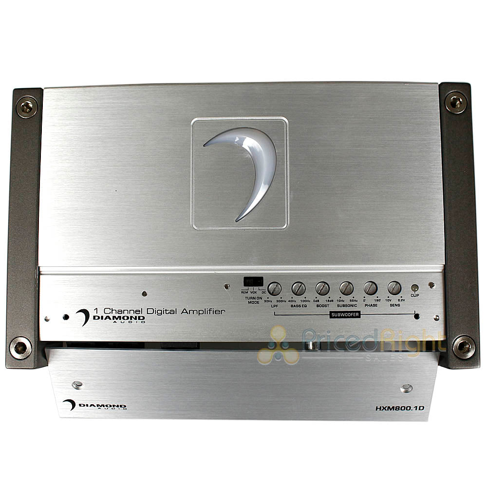 Diamond Audio Full Range Monoblock Amplifier 800 Watts Max Class D HXM8001.D