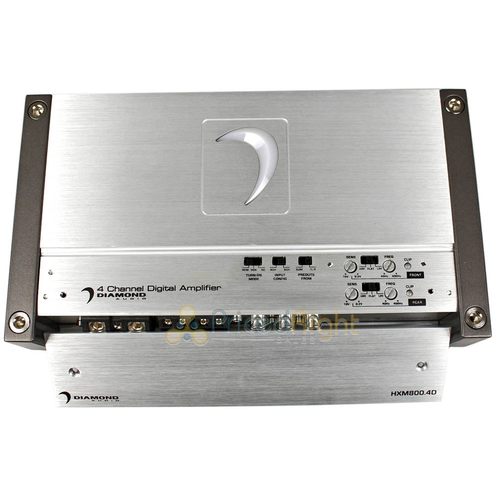 Diamond Audio 4 Channel Full Range Class D Amplifier 185WX4@2 Ohm 120WX4@4 Ohm