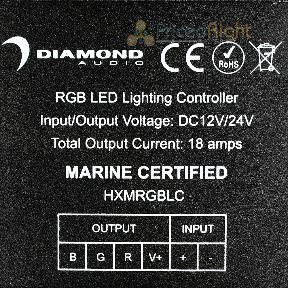 Diamond Audio RF Remote Control for RGB LED Marine Motorsport Series HXMRGBLC