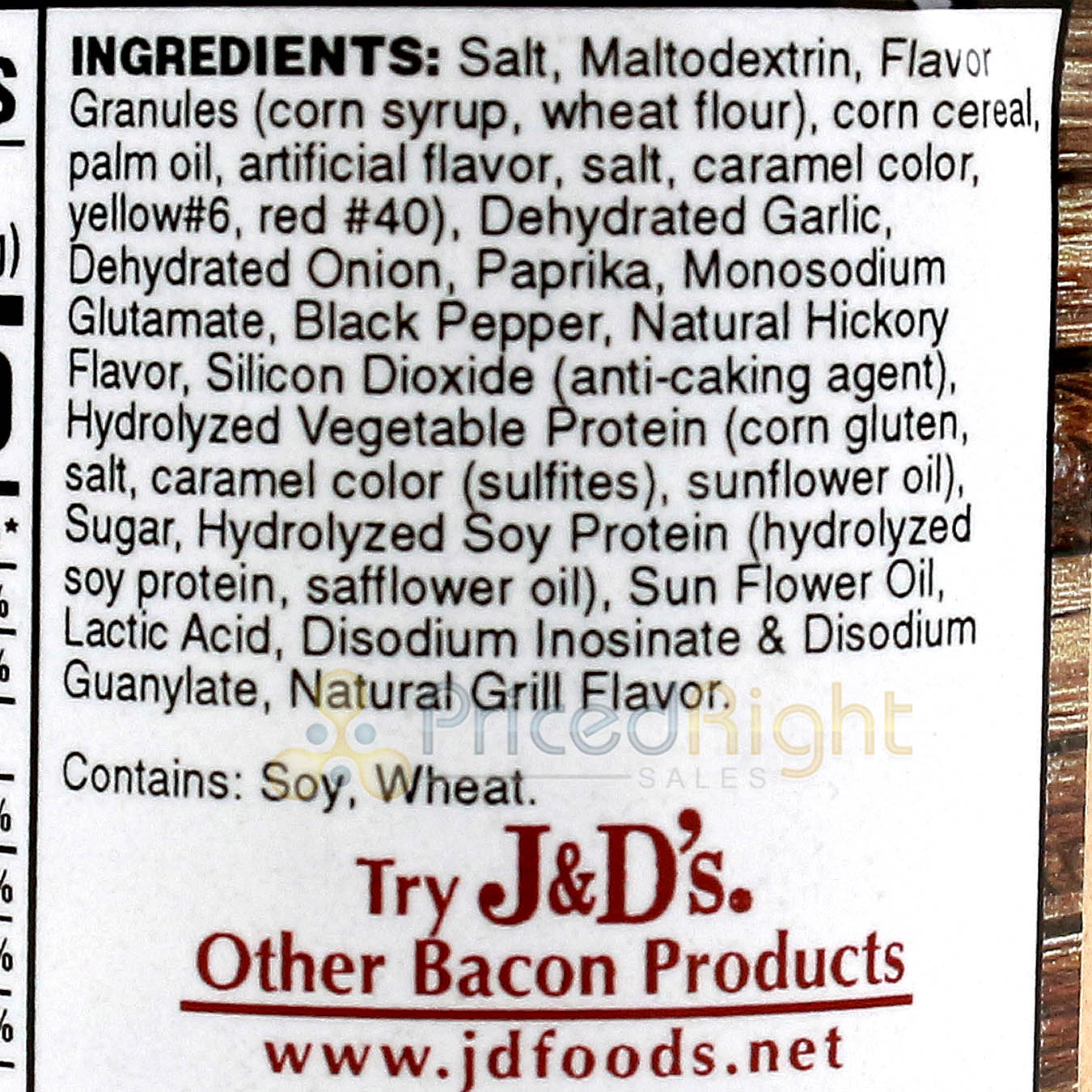 J&D's Gift Set Hickory Peppered Original Natural Bacon Flavored Seasoning Rub