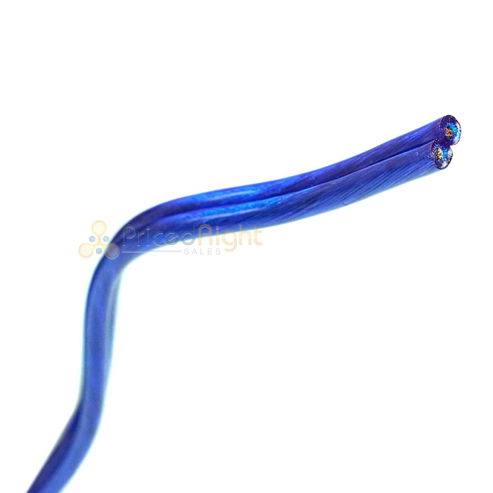 Scosche 12 Gauge 18 Ft Speaker Installation Wire CCA Car Audio Blue KS1218CS