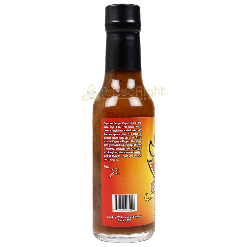 Volcanic Peppers Cajun Hot Sauce 5 Oz All Purpose Mild Cayenne LAVACAJUN