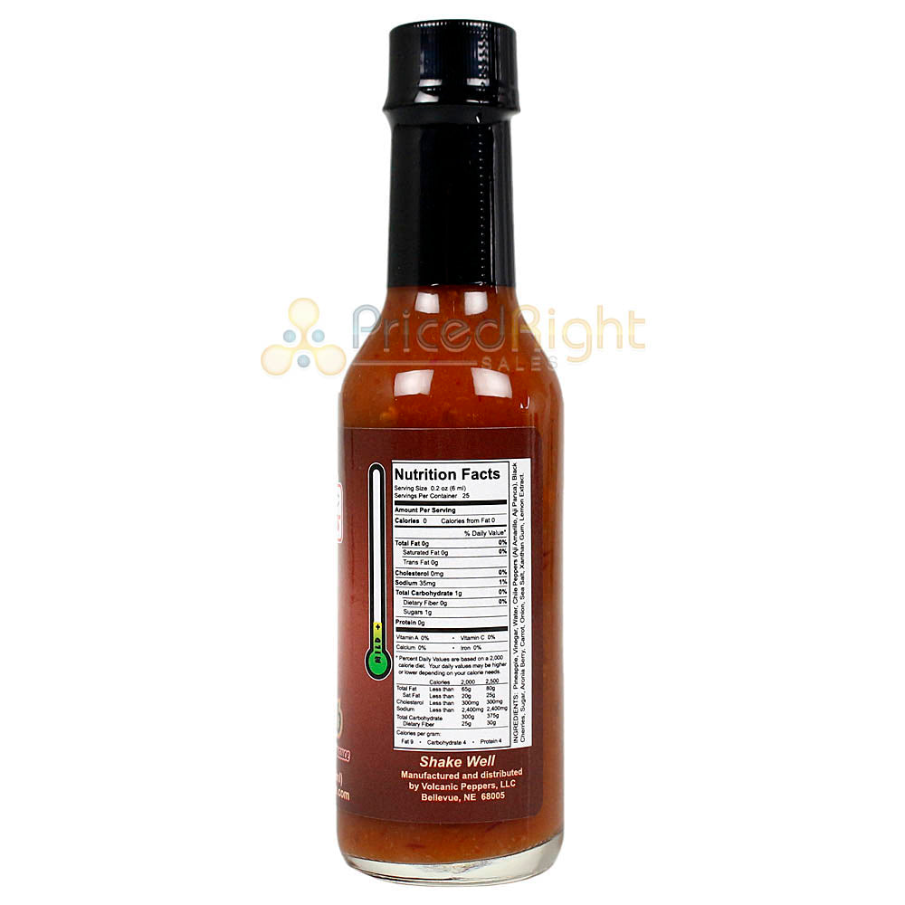 Volcanic Peppers Aji Bomb Fruit and Pepper Sauce 5 Oz Sweet Mild LAVADBA