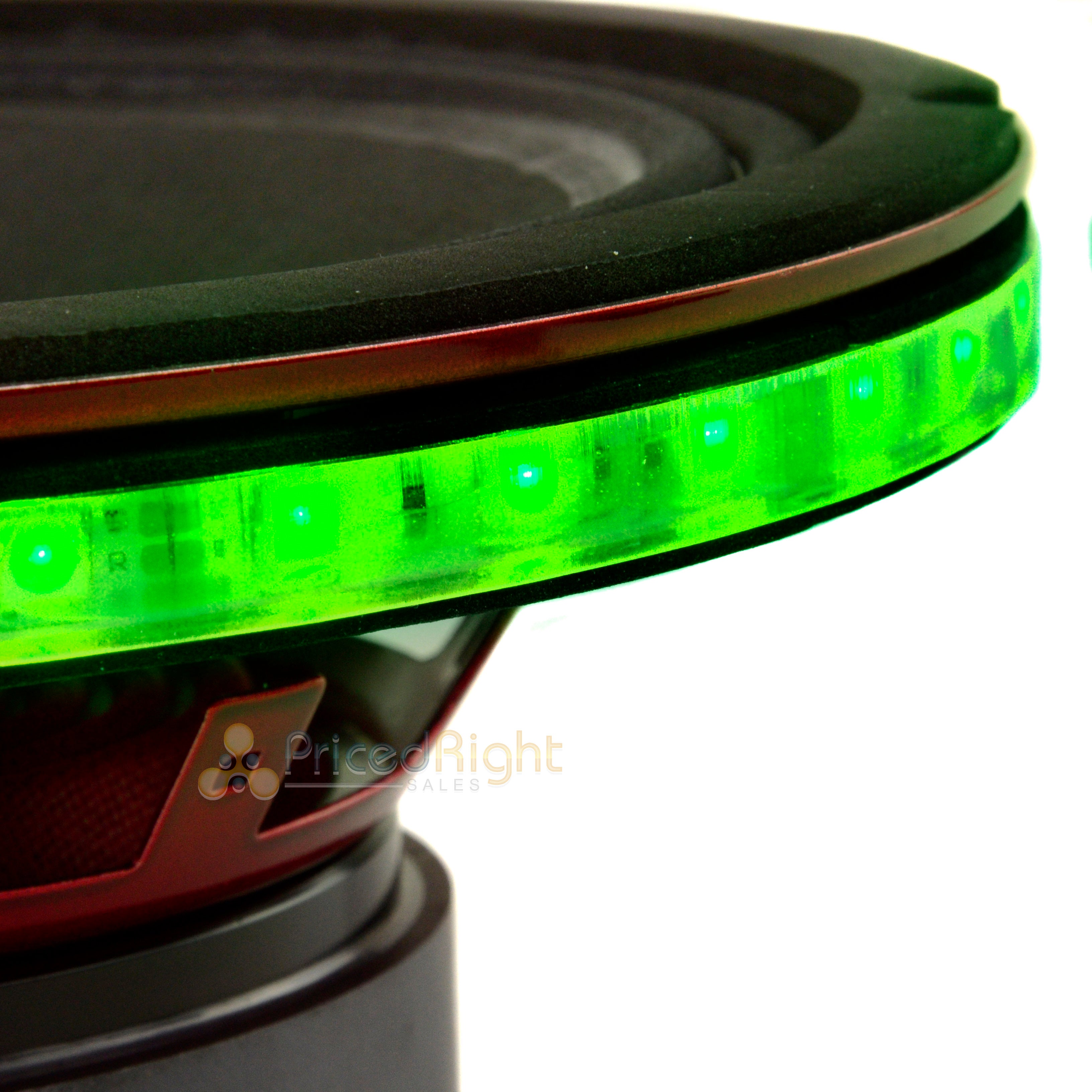 10" Waterproof RGB LED Speaker Ring 1/2" Spacer DS18 LRING10 Accent Single