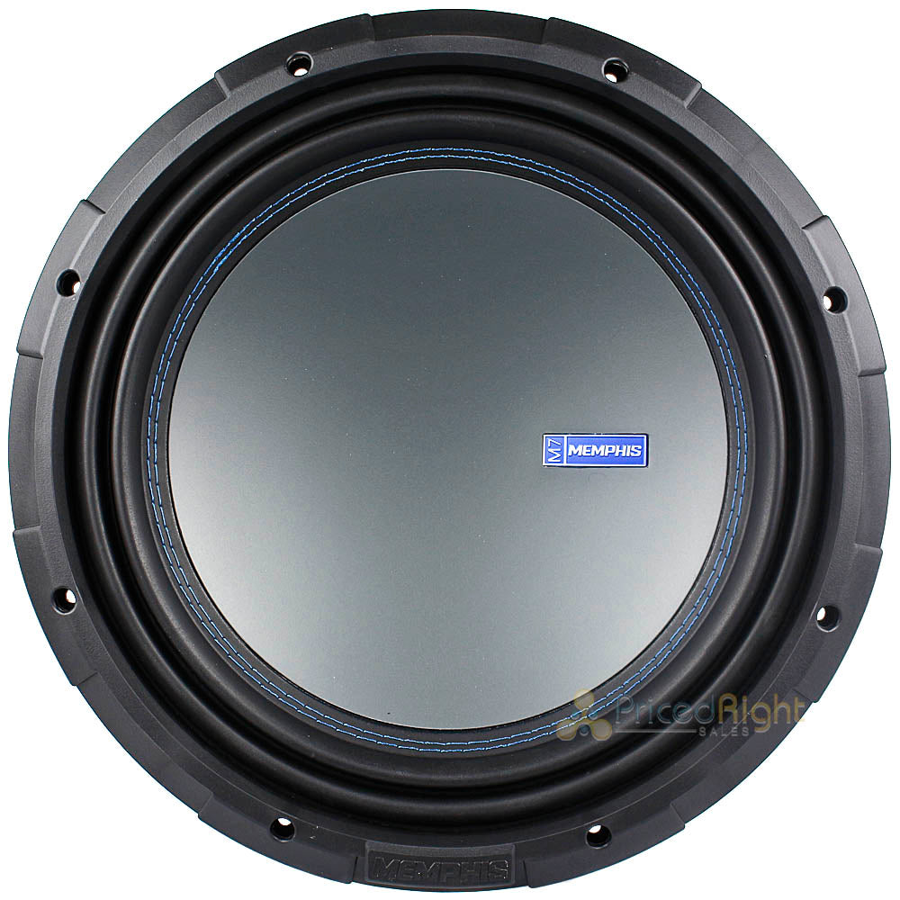 Memphis Audio 12" 1 Ohm or 2 Ohm Selectable Subwoofers 1500W Max M7Series 2 Pack