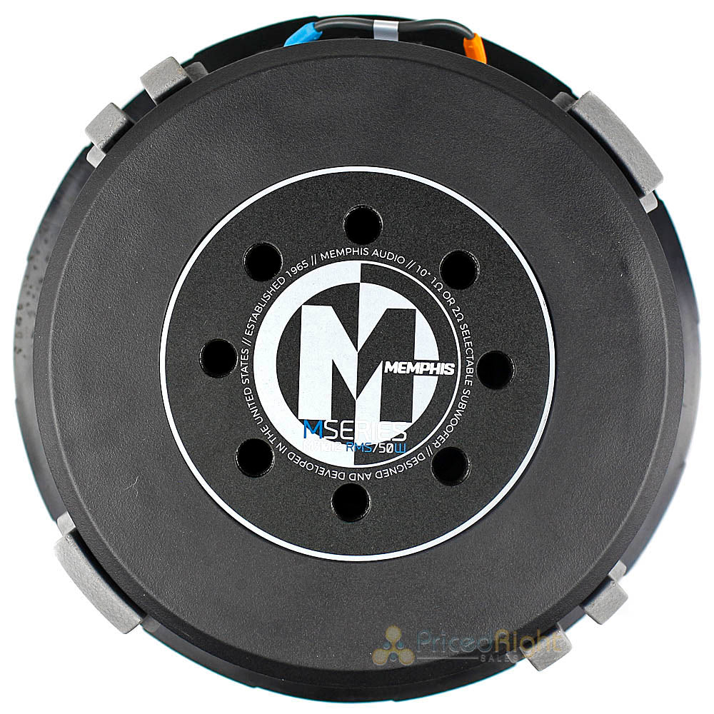 Memphis Audio 10" 1 Ohm or 2 Ohm Selectable Subwoofer 1500 Watts Max M7Series