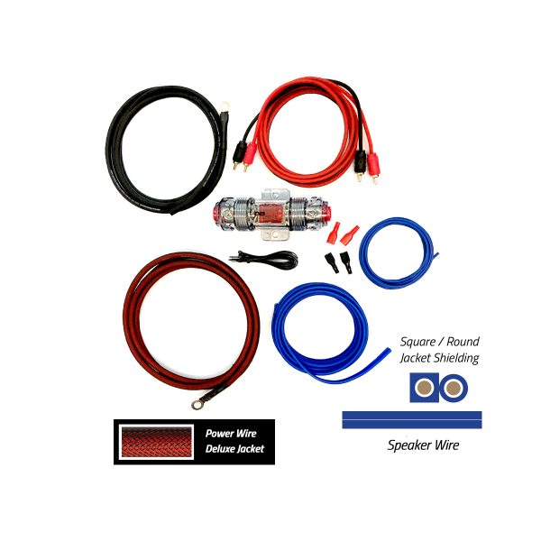 DB Link 8 Ga. 17 Foot Marine And Power Sports Amplifier Wiring Kit H18 MAK8-17