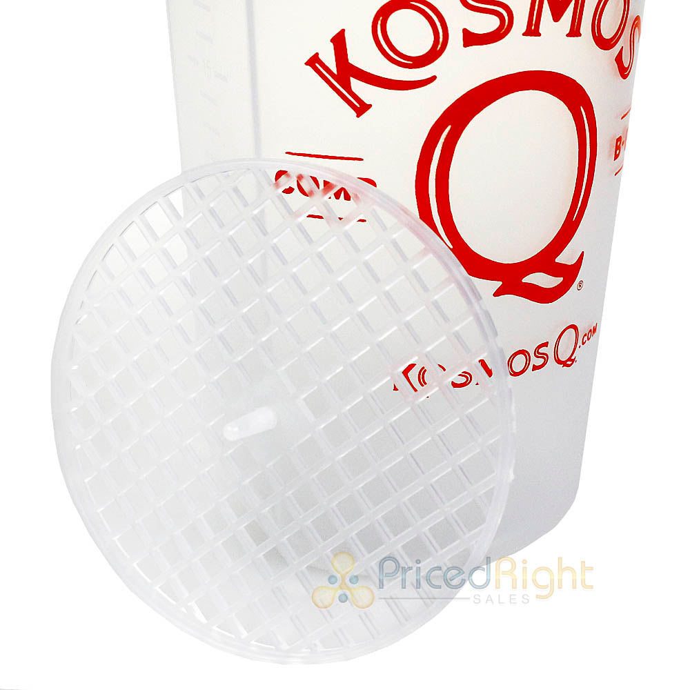 Kosmos Q Product Mixer 25 oz Watertight Multi Use Mix Container with Strainer