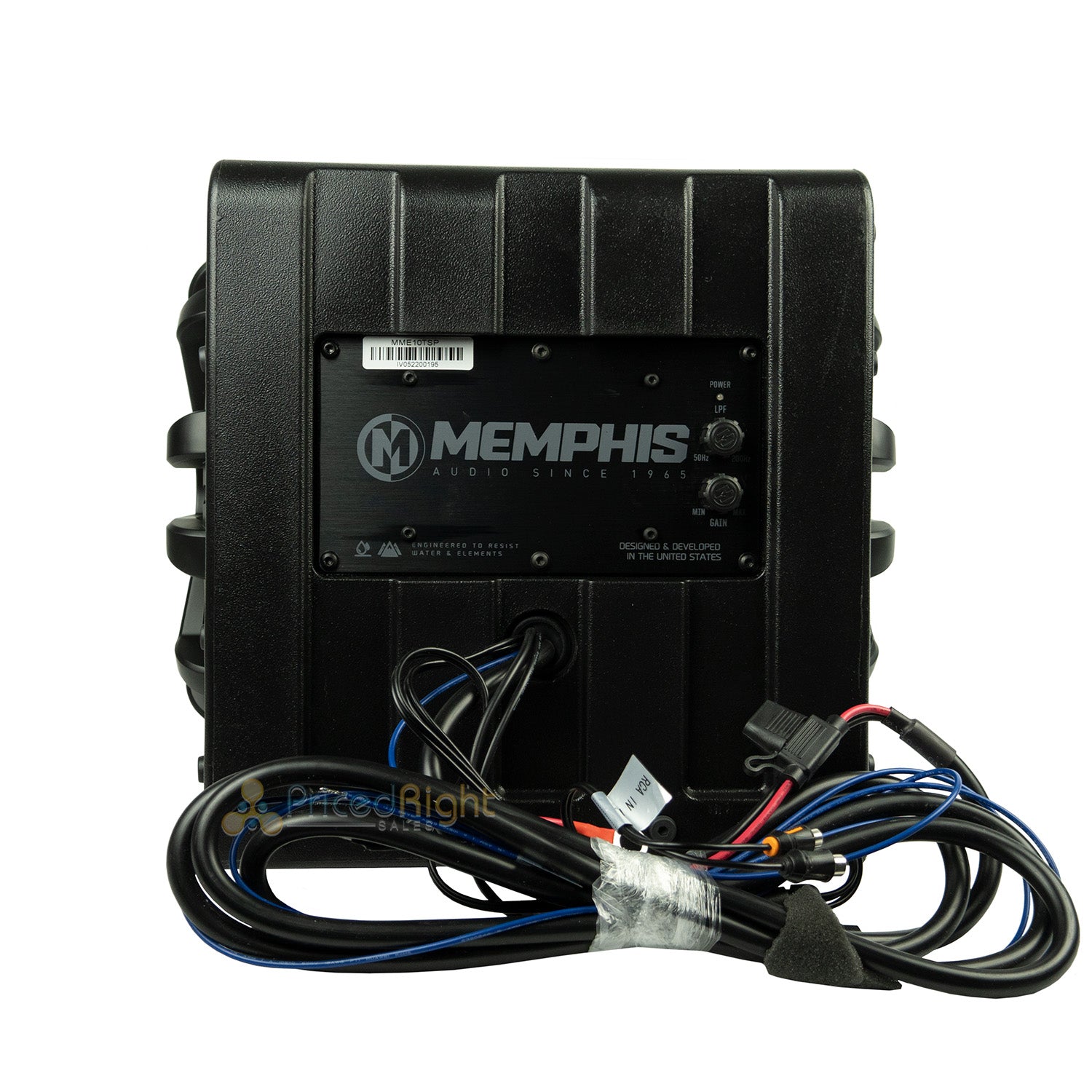 Memphis Audio Marine 10" Amplified Dual Passive Enclosure With 400 Watt RMS/Peak