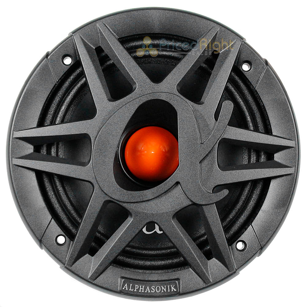 Alphasonik 6.5" Midrange Speakers 8 Ohm Neodymium Mayhem Series MPRO658 Pair