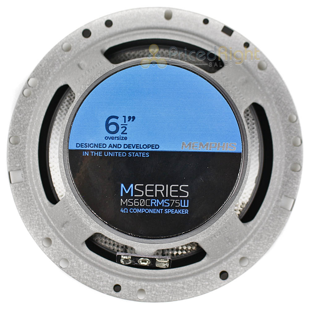 Memphis Audio 6.75" 2-Way Oversized Component Speakers Tweeters M Series MS60C