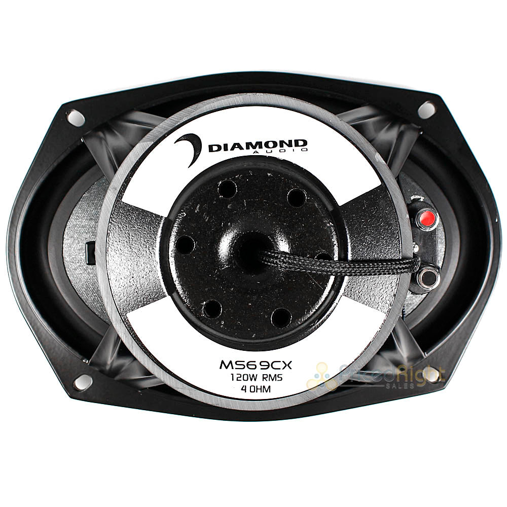 Diamond Audio 6x9" 2-Way Coax Sub Speaker System 240 Watts Max 4 Ohm MS69CX