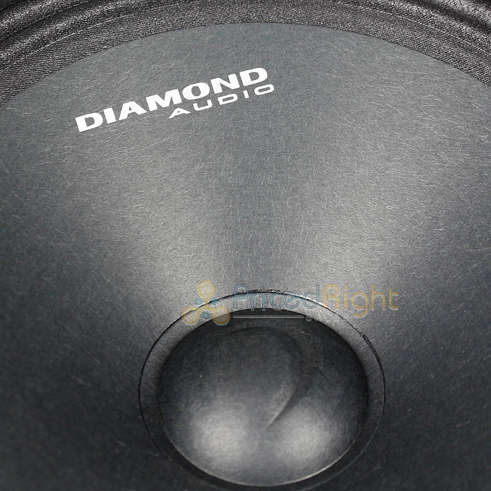 Diamond Audio 8" Mid Range Speaker 500 Watts RMS Power Pro Style Pair MSPRO8