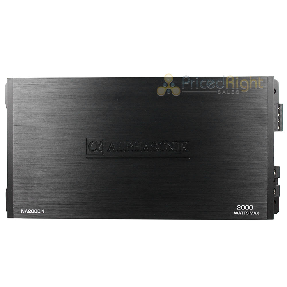 Alphasonik 4 Channel Amplifier 2000 Watts Neuron Series Class A/B Amp NA2000.4