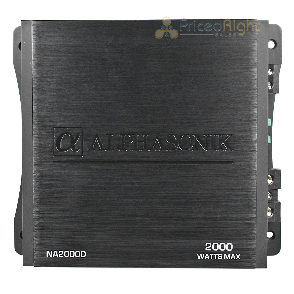 Alphasonik Monoblock Amplifier 2000 Watts Max Class D Neuron Series NA2000D