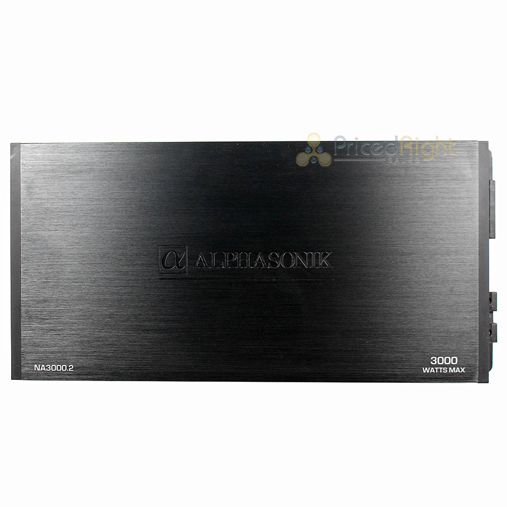 Alphasonik 2 Channel Amplifier 3000 Watts 2 Ohm Class A/B Neuron Series NA3000.2