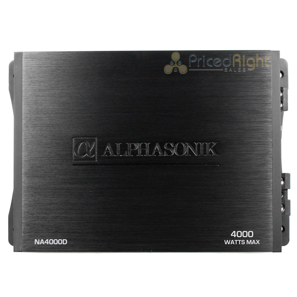 Alphasonik Monoblock Amplifier 4000 Watts Class D Amp Neuron Series NA4000D