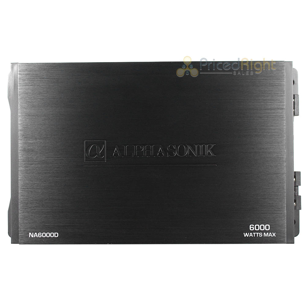 Alphasonik Monoblock Amplifier 6000 Watts Class D Amp Neuron Series NA6000D