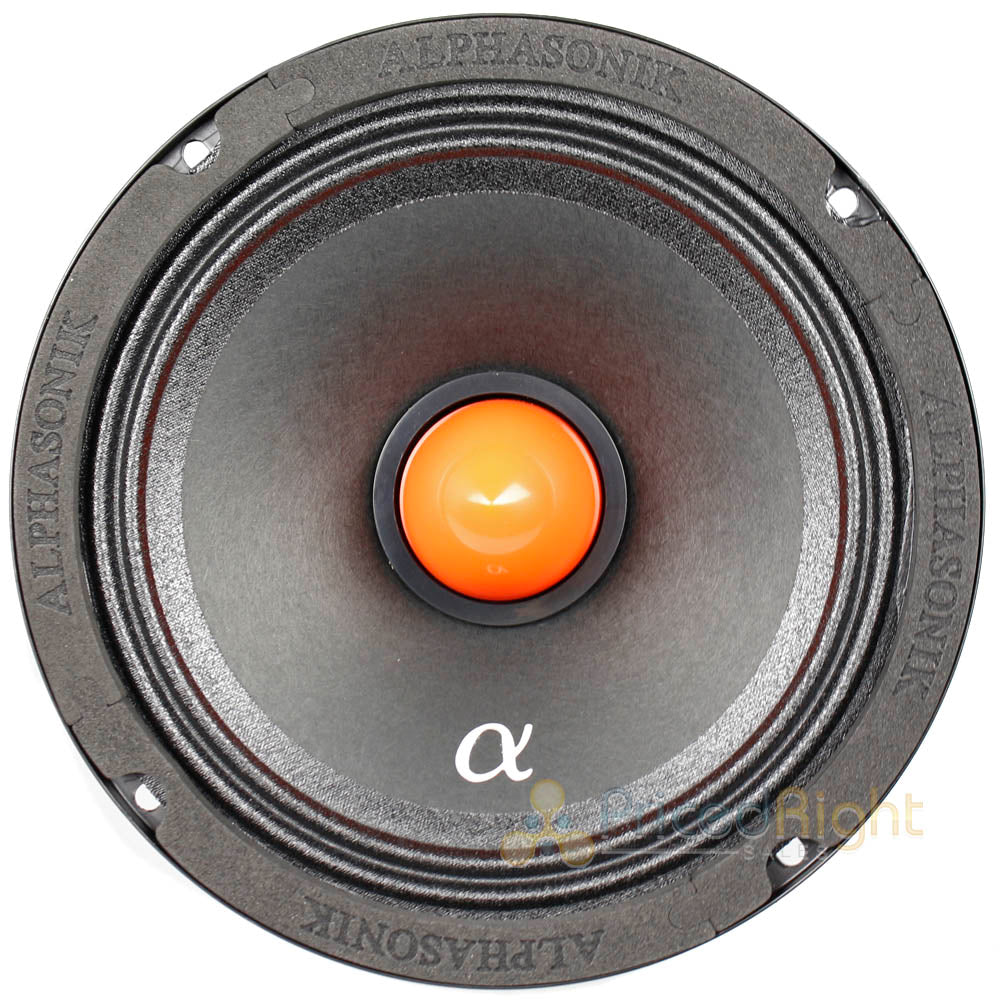 Alphasonik 6.5" Midrange Speakers 600 Watts Max 4 Ohm Neuron Series NMR65 Pair