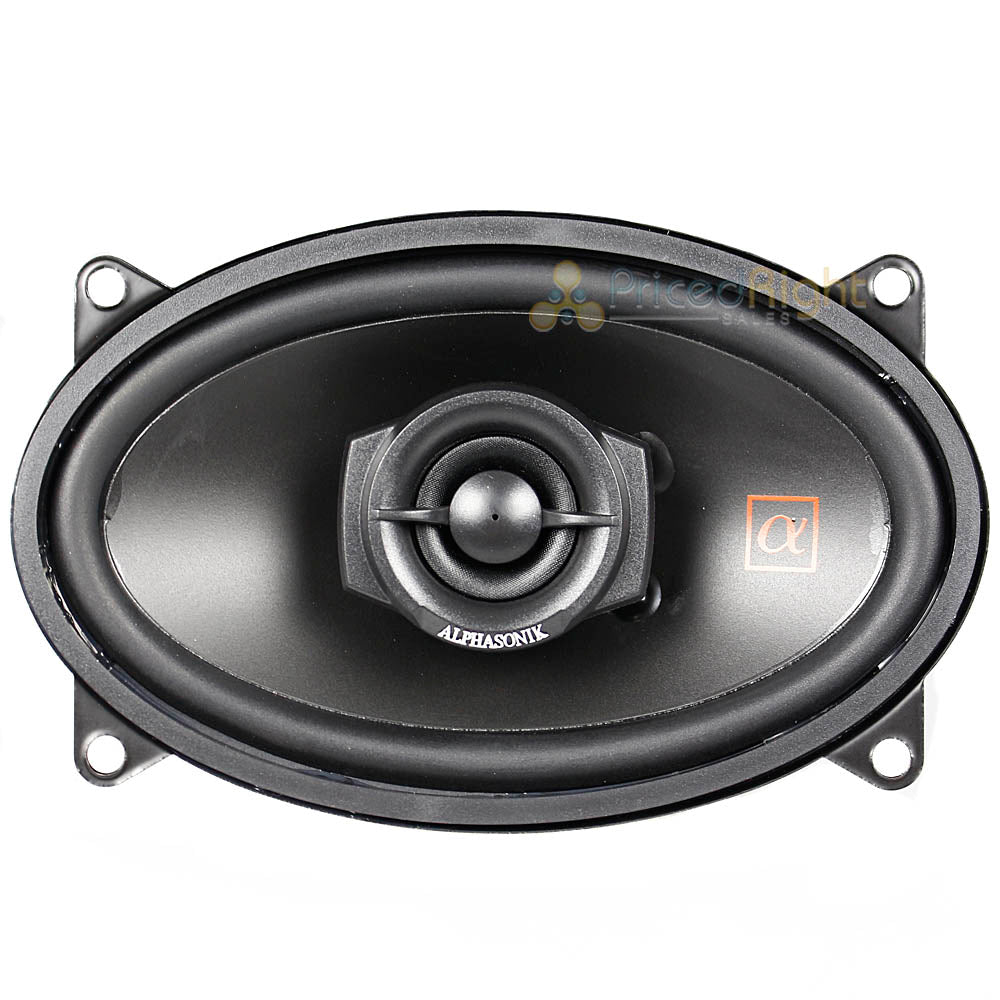 Alphasonik 4x6" 2 Way Full Range Speakers 120W Max 3 Ohm Neuron Series NS46 Pair