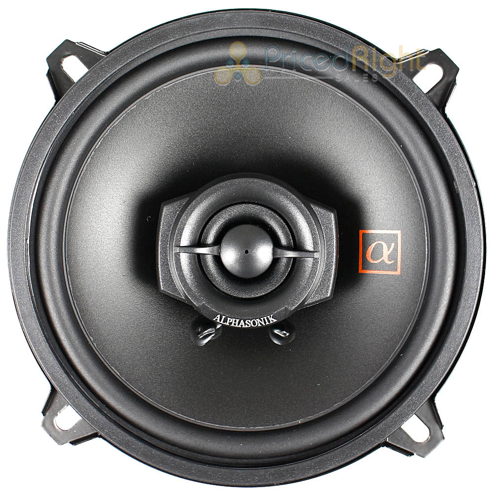 Alphasonik 5.25" 2 Way Full Range Speakers 150 Watts Max Neuron Series NS52 Pair