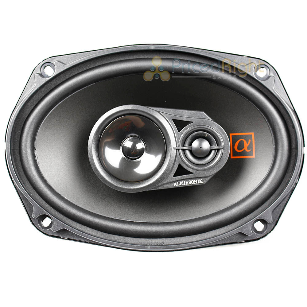 Alphasonik 6x9" 3 Way Full Range Speakers 210W Max 3 Ohm Neuron Series NS693