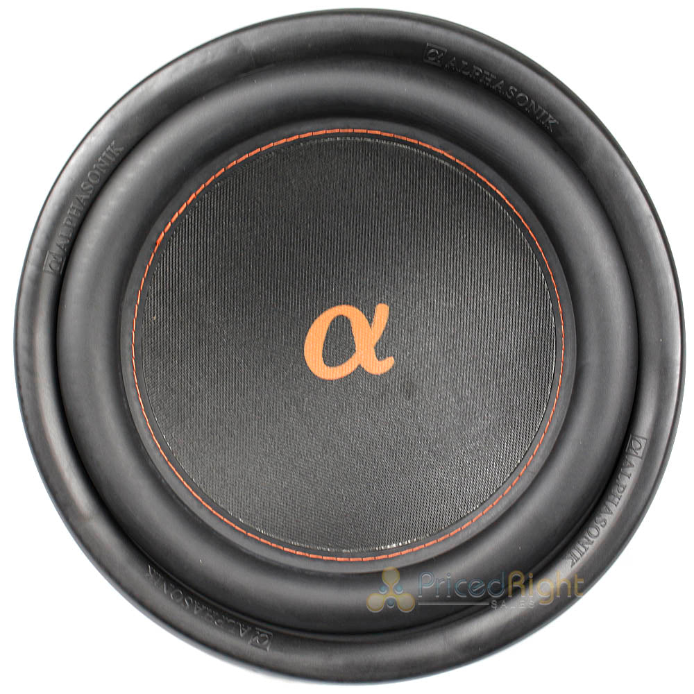 Alphasonik 10" Subwoofer 1200 Watts Max 4 Ohm Neuron 400 Series NSW410 Single