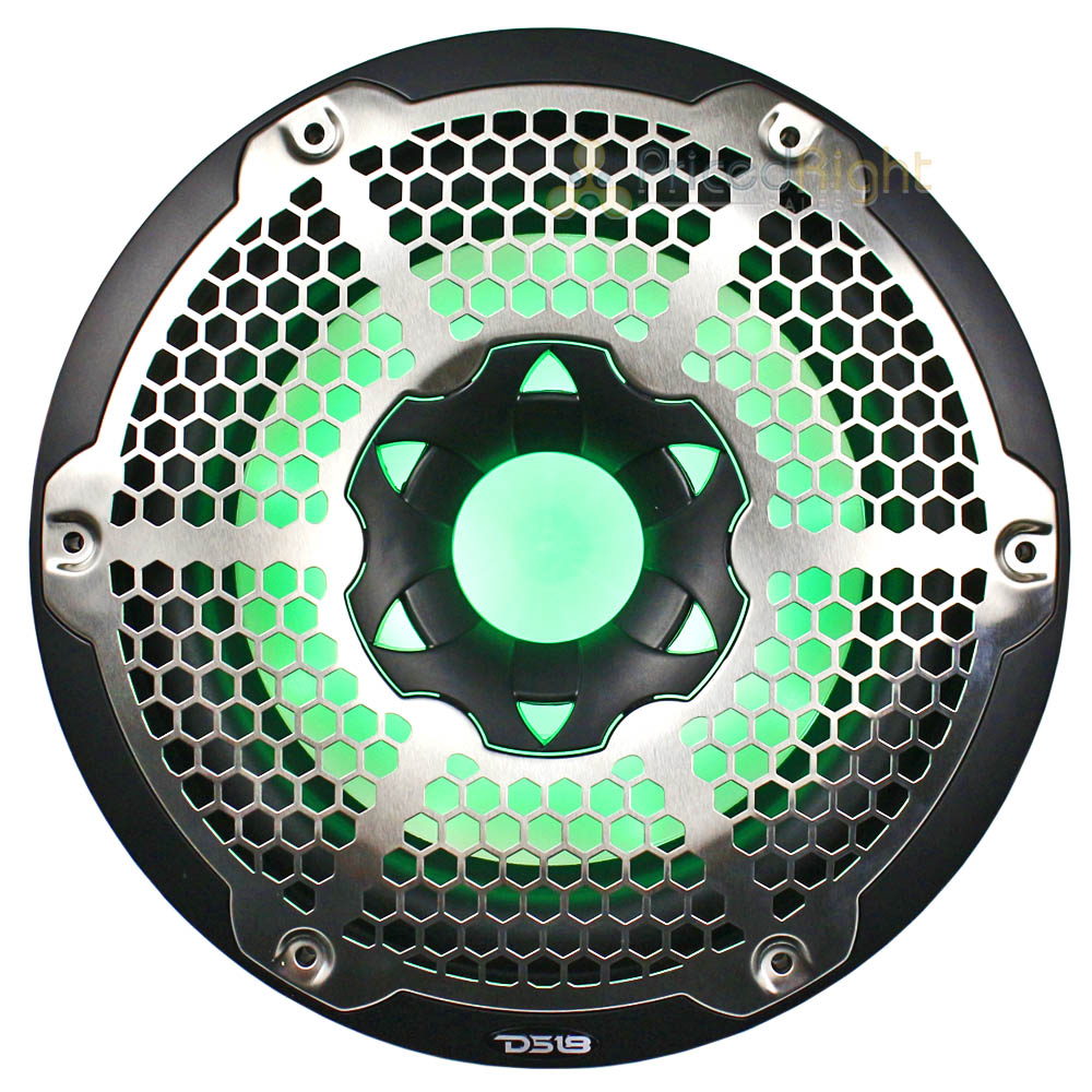 DS18 Hydro 10" Marine Subwoofer with Integrated RGB 600 Watts 4 Ohm NXL-10SUB/BK