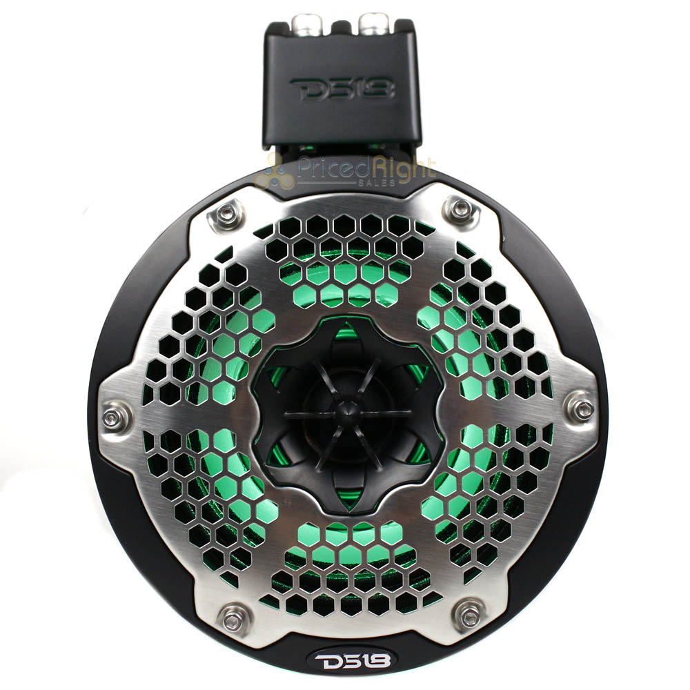 DS18 6.5" Marine Tower Speakers 450W with Passive Radiator RGB NXL-X6TPNEO/BK