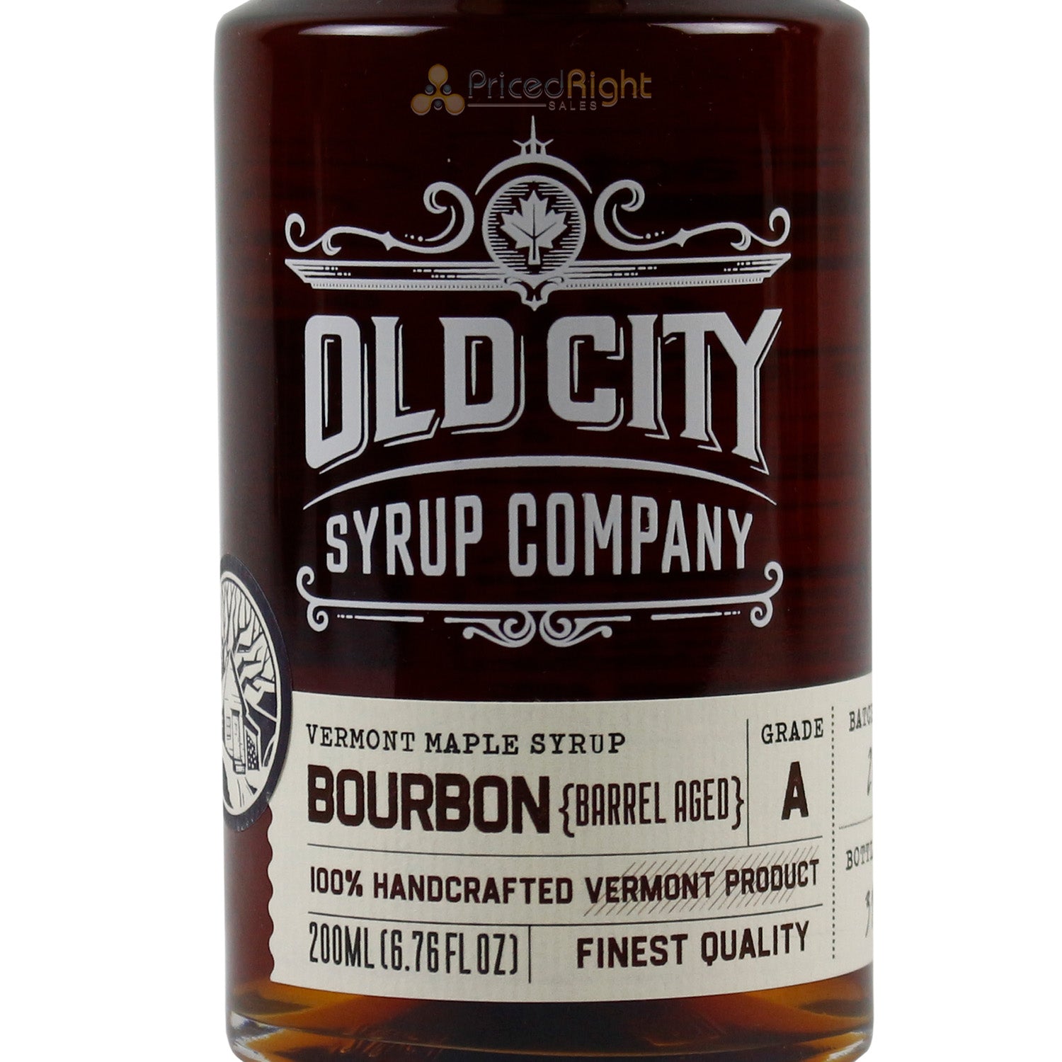 Old City Syrup Co. Bourbon Maple Syrup Made Organically Sweet Caramel Flavors