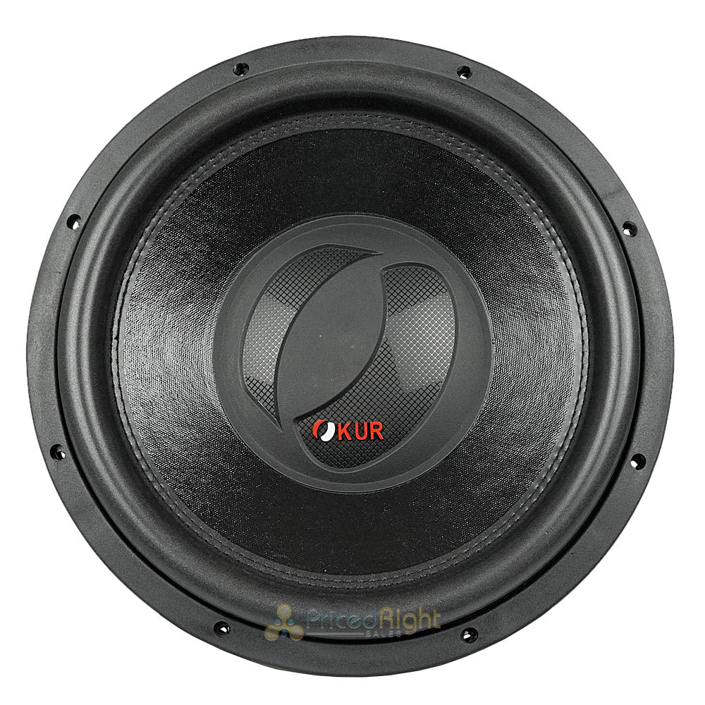 OKUR 15" Subwoofer 3000W Max Power 4 Ohm Double Stitched Foam Surround OSW15D4