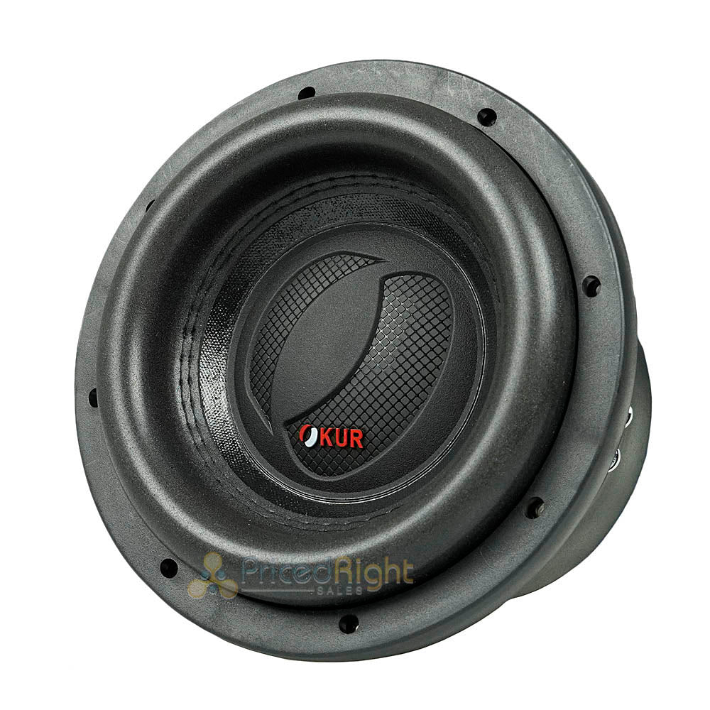 OKUR 8" Subwoofer 1500W Max Power 4 Ohm Double Stitched Foam Surround OSW8D4