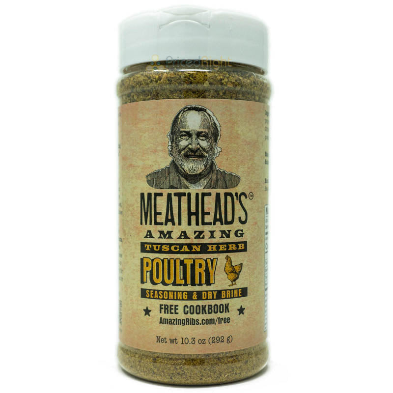 Meatheads Smoked Pork Seasoning Tuscan Herb Poultry & Red Meat Seasoning 3 pack