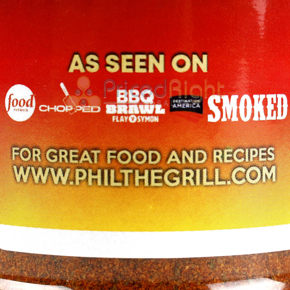 Phil the Grill Rub Me all Over Smoky Sweet Heat All Purpose Rub 9.9 Oz. Bottle