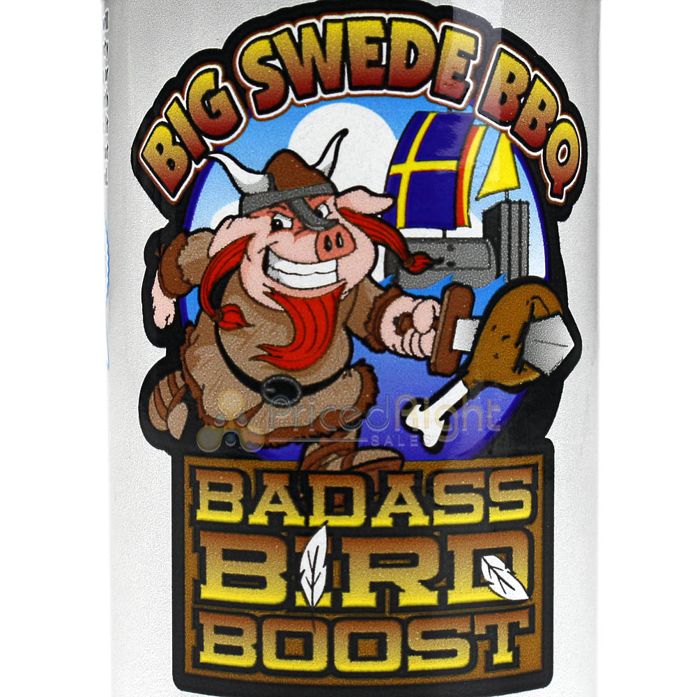 Big Swede Badass Bird Boost 12.0 Oz. Bottle Award Winning Dry Rub Seasoning