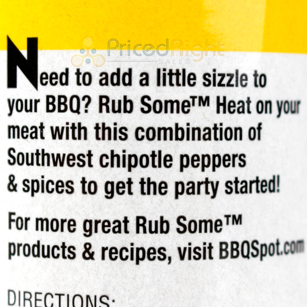 Rub Some Heat Chipotle Seasoning 5.5 Oz Smokey Chili"s & Garlic Gluten Free