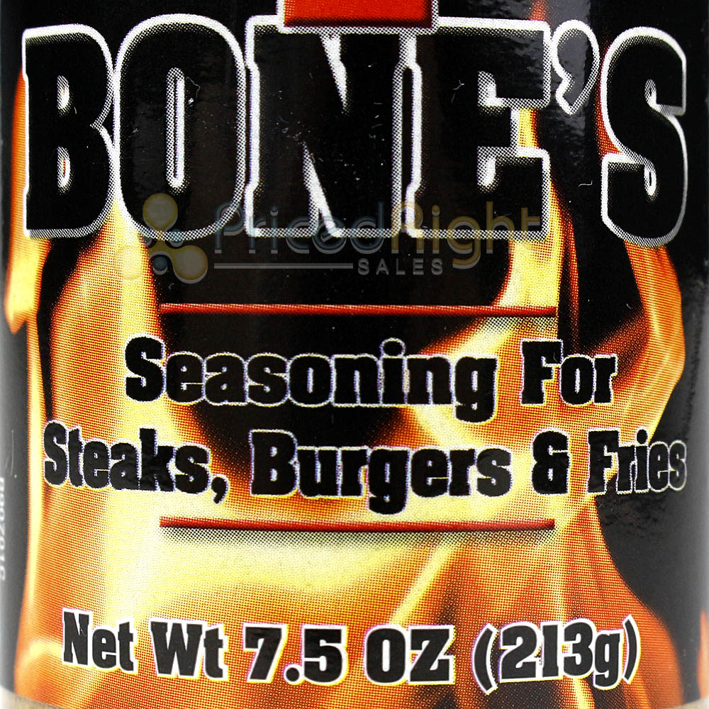 Texas T Bones Seasoning For Steaks Burgers & Fries 7.5 Oz Bold Dry Seasoning