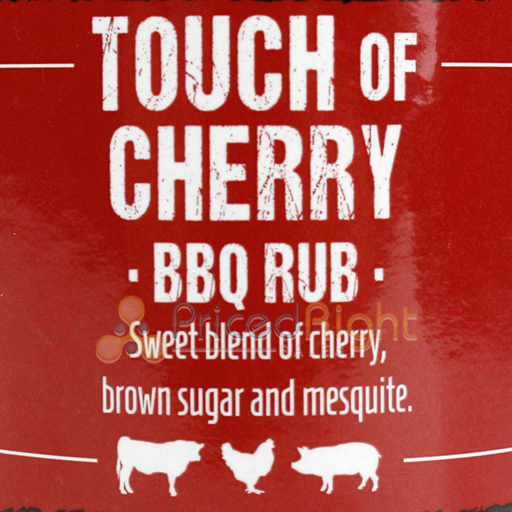 Three Little Pigs Touch of Cherry BBQ Rub 6.5 Oz Bottle Brown Sugar and Mesquite