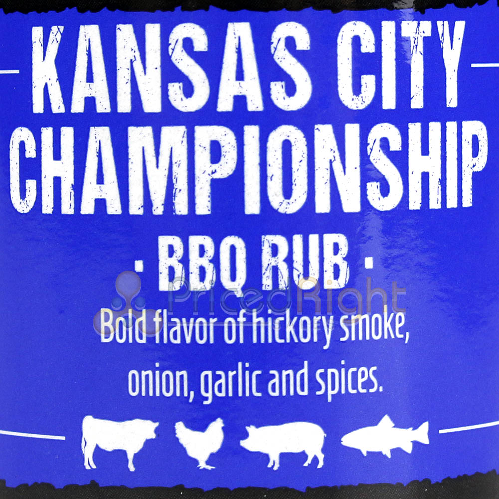 Three Little Pigs Kansas City Championship BBQ Rub 6.5 Oz Bottle Hickory Smoke