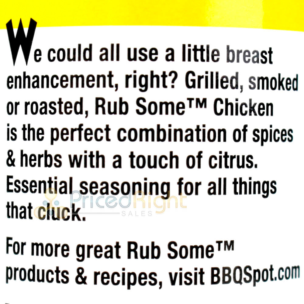 Rub Some Chicken Poultry Seasoning 6.0 Oz Savory Herbs & Garlic Gluten Free