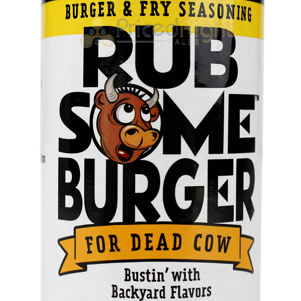 Rub Some Burger & Fry Seasoning 6.5 Oz Busting with Backyard Flavors Gluten Free