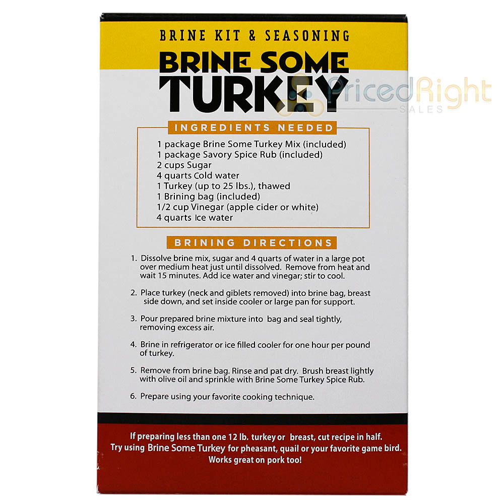 Brine Some Turkey Brine Kit & Seasoning Rub 19 Oz All Natural for Poultry